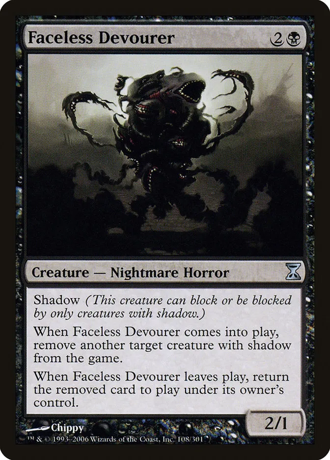 2006 Time Spiral Faceless Devourer uncommon #108 uncommon card image