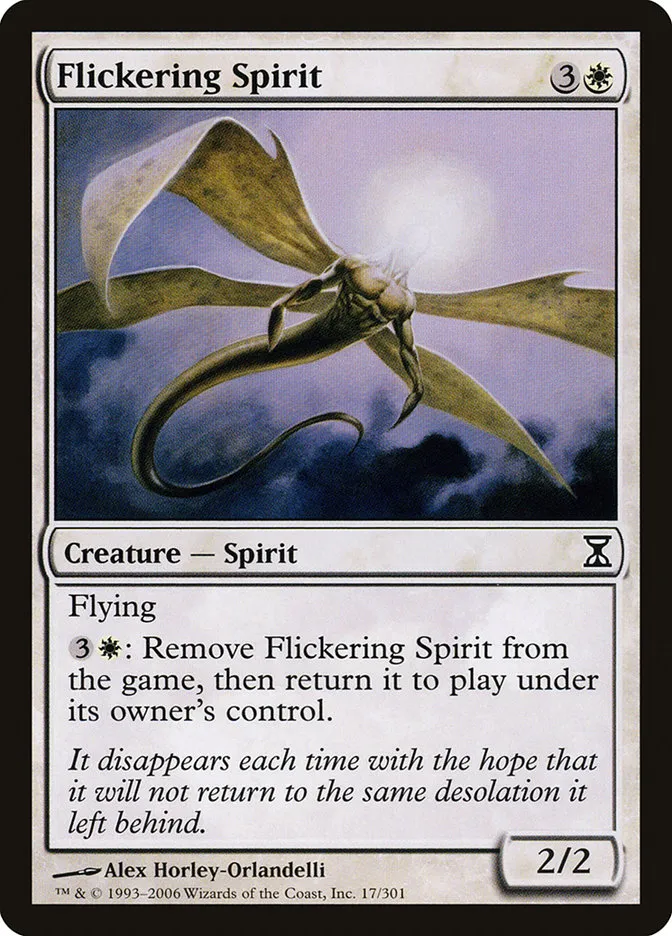 2006 Time Spiral Flickering Spirit #17 common card image