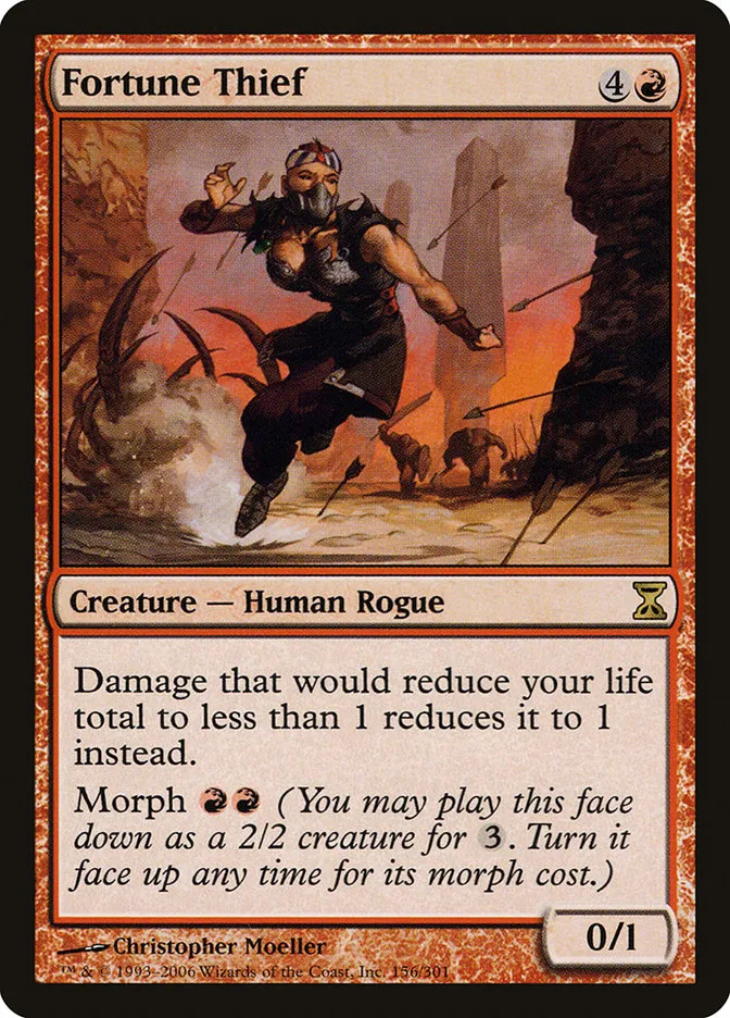 2006 Time Spiral Fortune Thief #156 rare card image