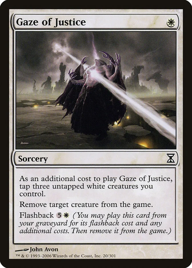2006 Time Spiral Gaze of Justice #20 common card image