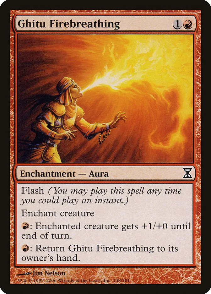2006 Time Spiral Ghitu Firebreathing #158 common card image