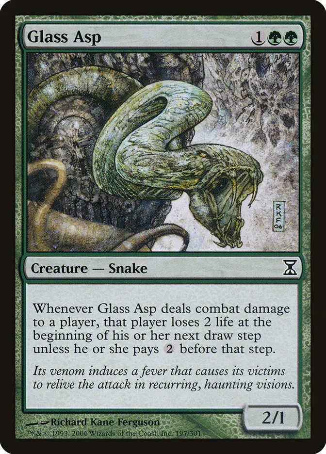 2006 Time Spiral Glass Asp common #197 common card image
