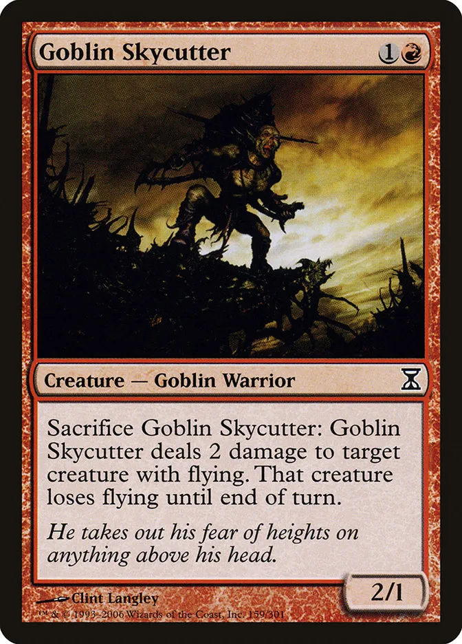2006 Time Spiral Goblin Skycutter common #159 common card image