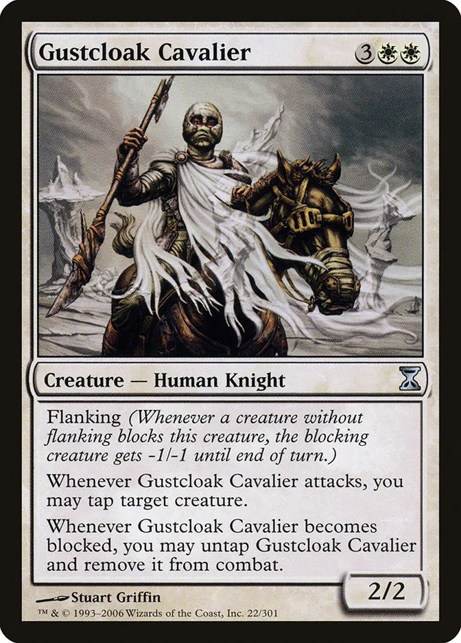 2006 Time Spiral Gustcloak Cavalier #22 uncommon card image