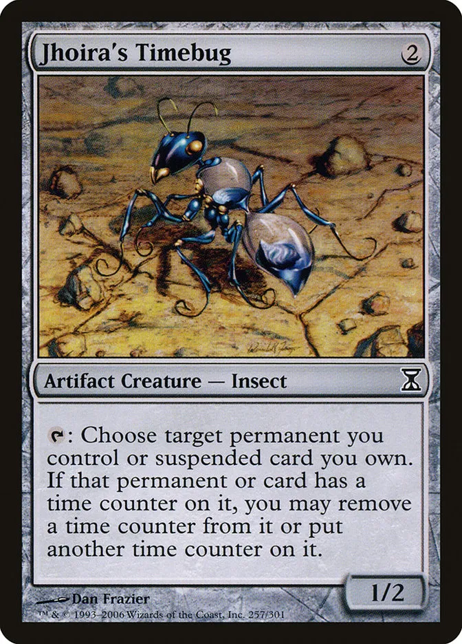 2006 Time Spiral Jhoira's Timebug common #257 common card image