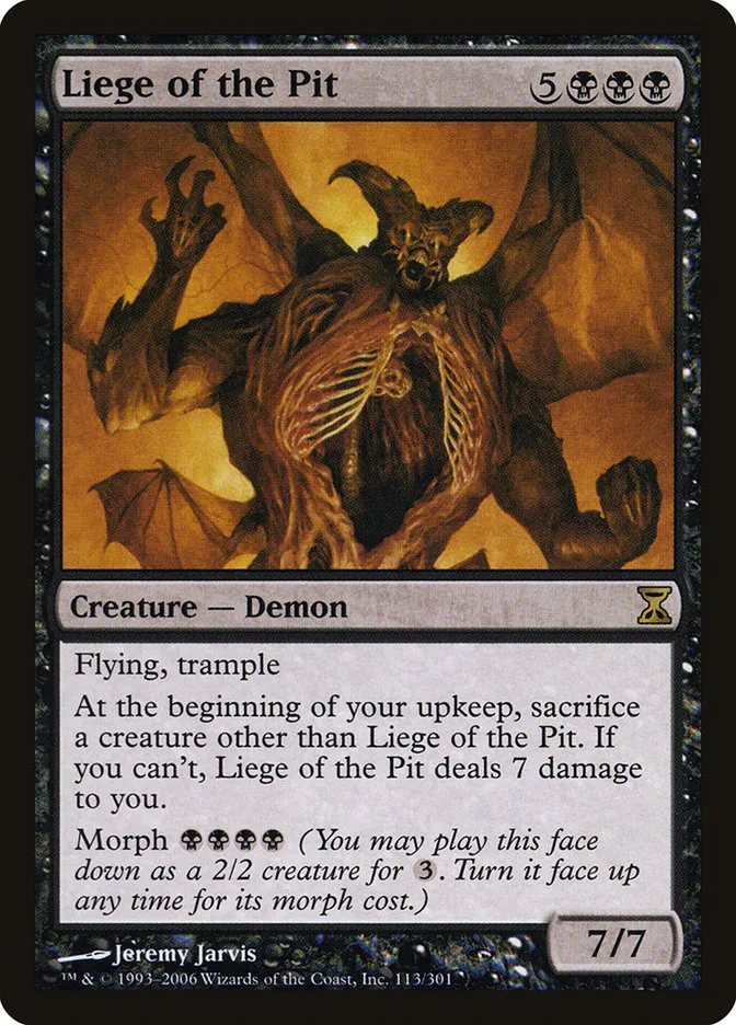 2006 Time Spiral Liege of the Pit #113 rare card image