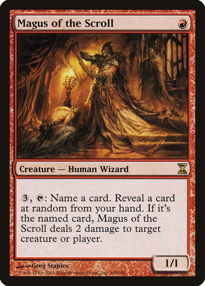 2006 Time Spiral Magus of the Scroll #169 rare card image