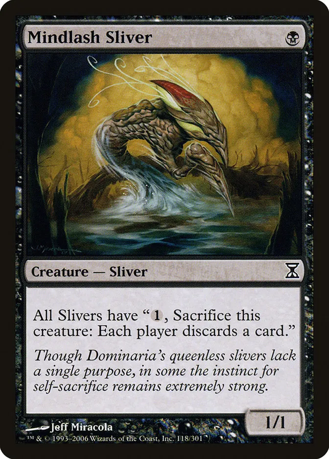 2006 Time Spiral Mindlash Sliver common #118 common card image