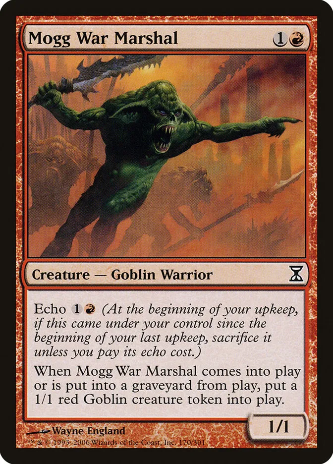 2006 Time Spiral Mogg War Marshal #170 common card image