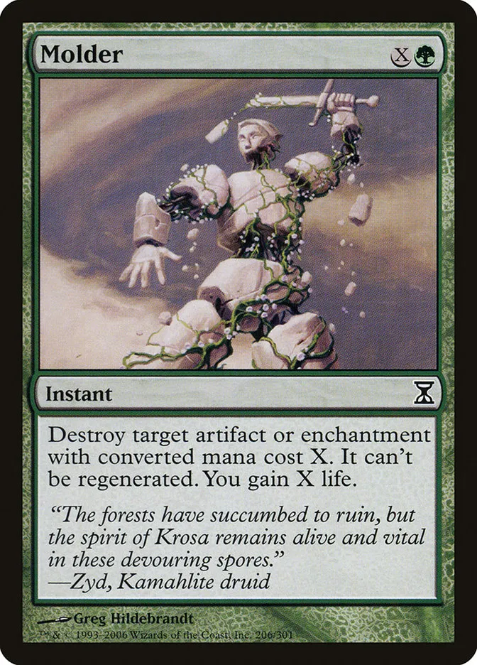 2006 Time Spiral Molder common #206 common card image