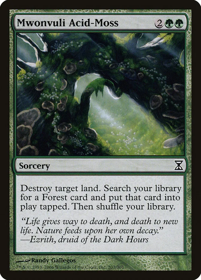 2006 Time Spiral Mwonvuli Acid-Moss #207 common card image