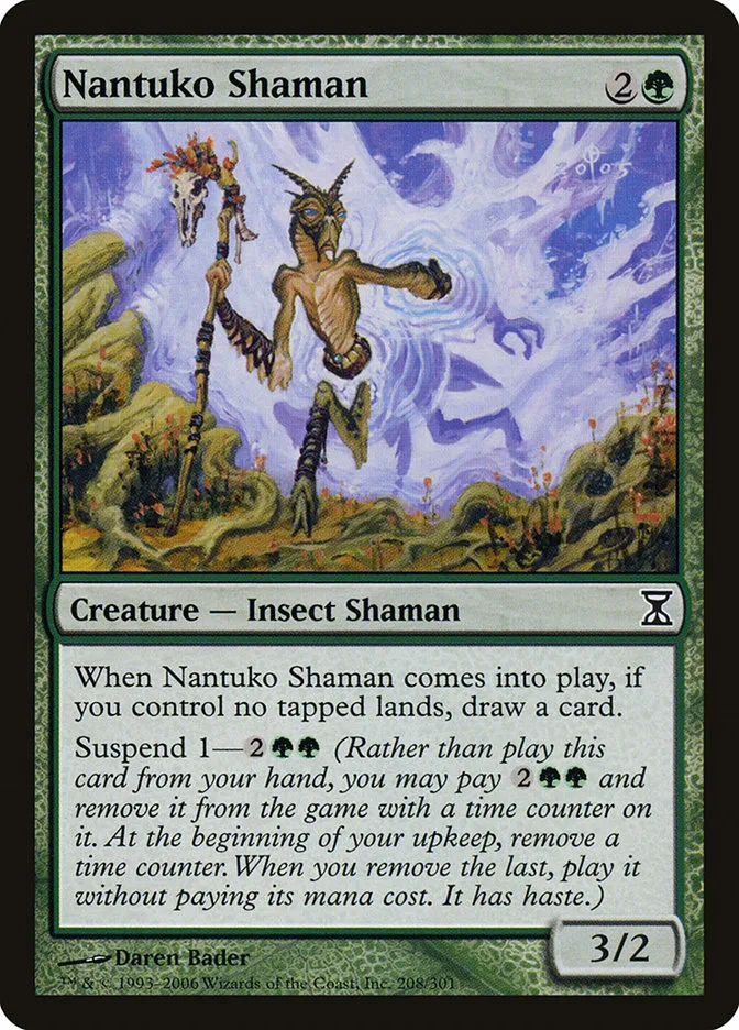 2006 Time Spiral Nantuko Shaman #208 common card image