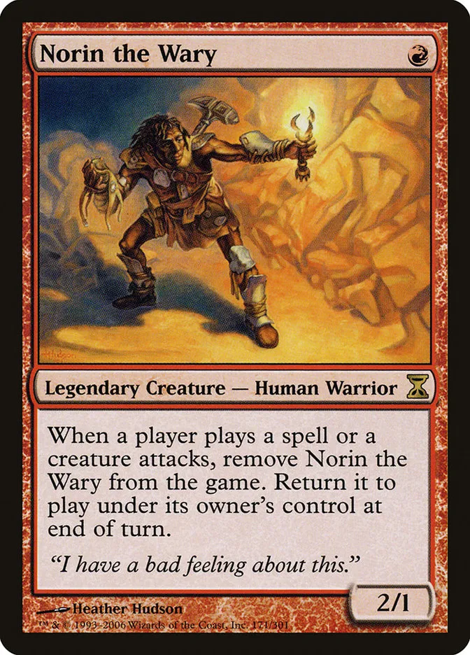 2006 Time Spiral Norin the Wary #171 rare card image