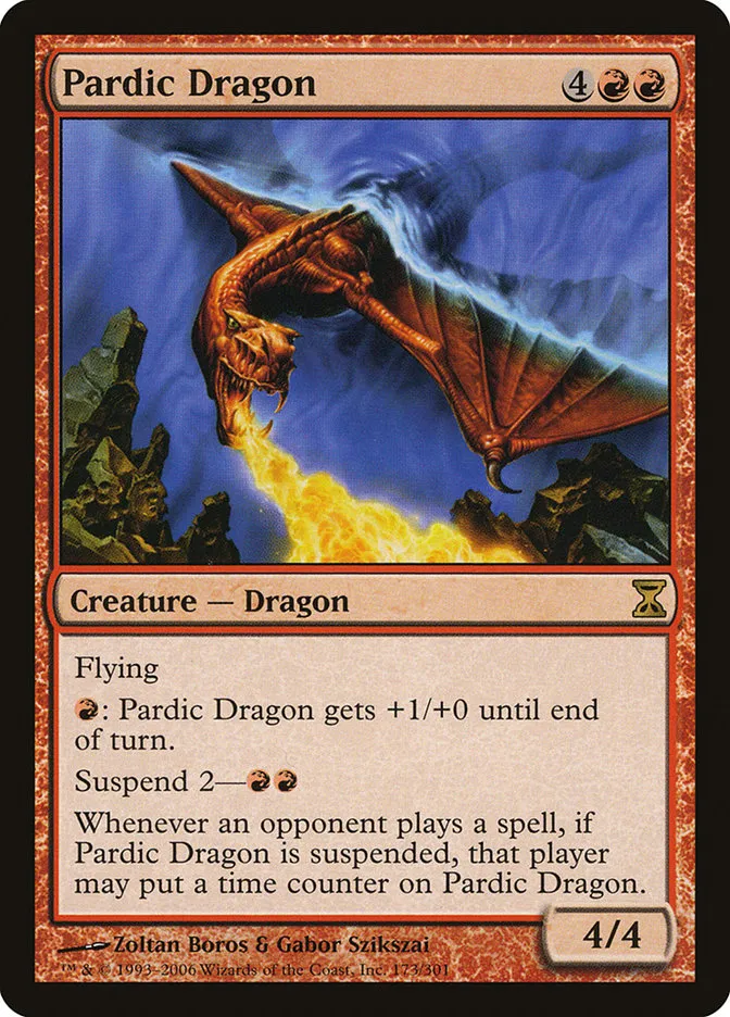 2006 Time Spiral Pardic Dragon #173 rare card image