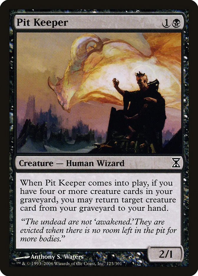 2006 Time Spiral Pit Keeper common #123 common card image