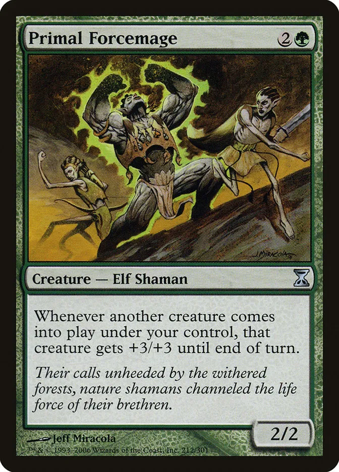 2006 Time Spiral Primal Forcemage uncommon #212 uncommon card image