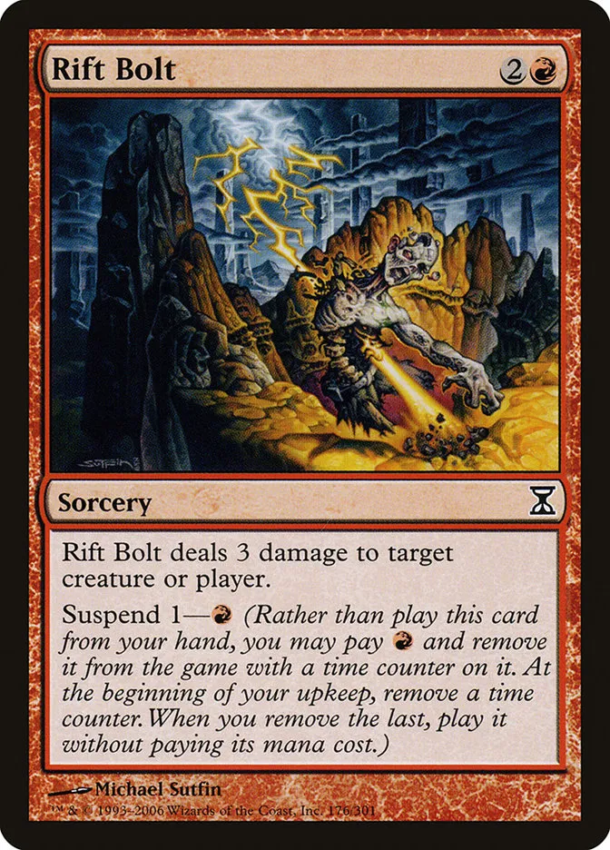 2006 Time Spiral Rift Bolt common #176 common card image