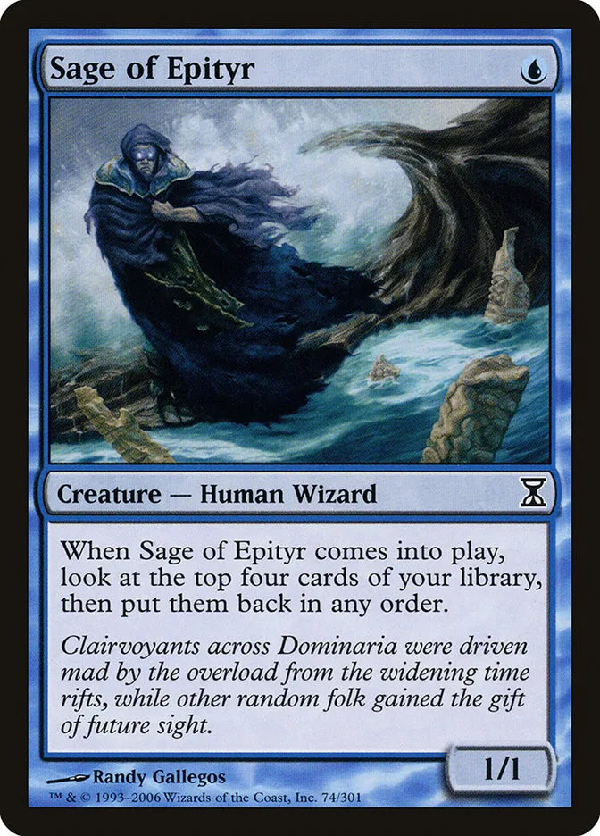 2006 Time Spiral Sage of Epityr #74 common card image