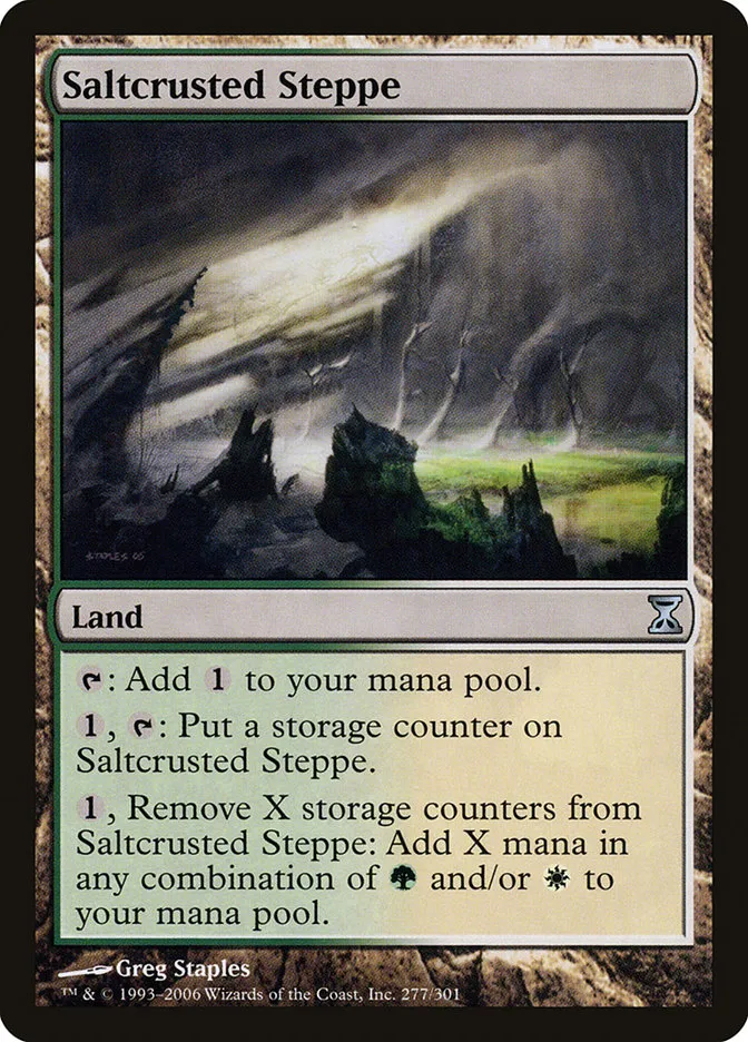 2006 Time Spiral Saltcrusted Steppe #277 uncommon card image