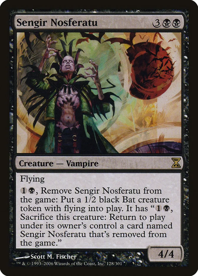 2006 Time Spiral Sengir Nosferatu #128 rare card image