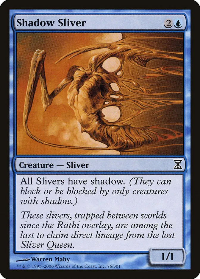 2006 Time Spiral Shadow Sliver common #76 common card image