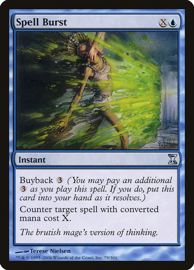 2006 Time Spiral Spell Burst uncommon #79 uncommon card image