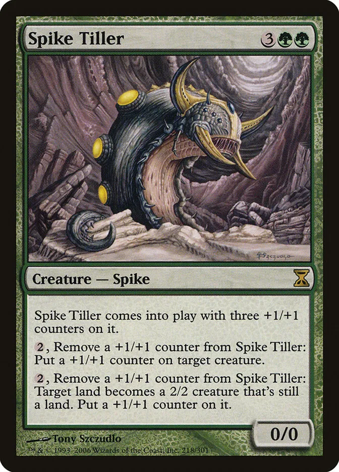 2006 Time Spiral Spike Tiller #218 rare card image