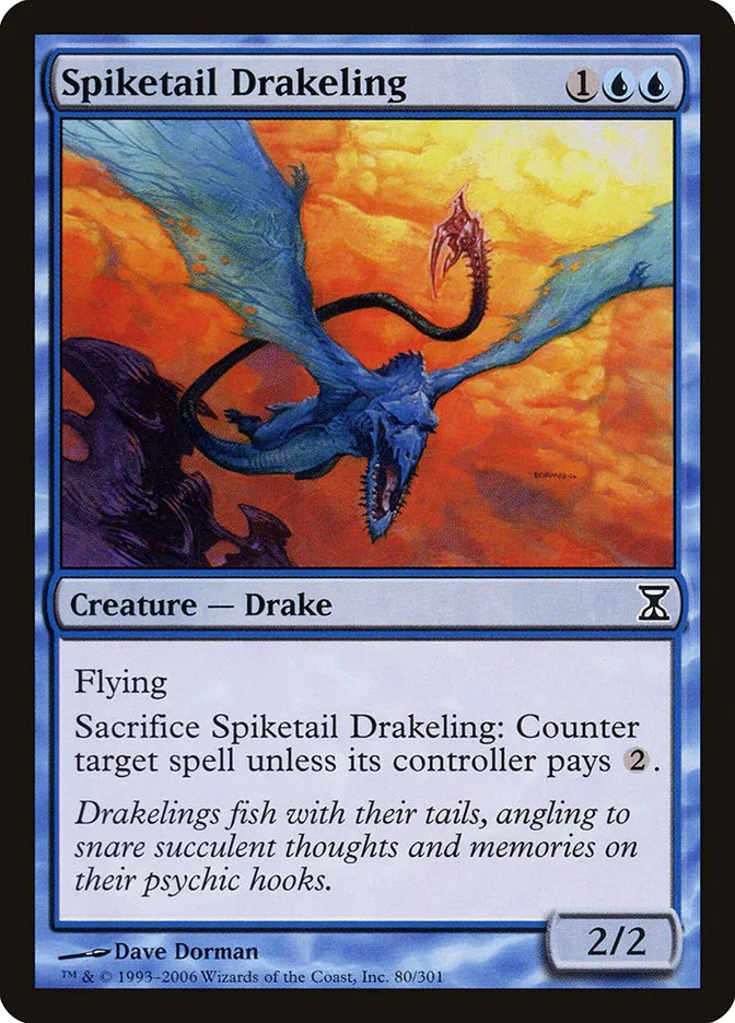 2006 Time Spiral Spiketail Drakeling #80 common card image