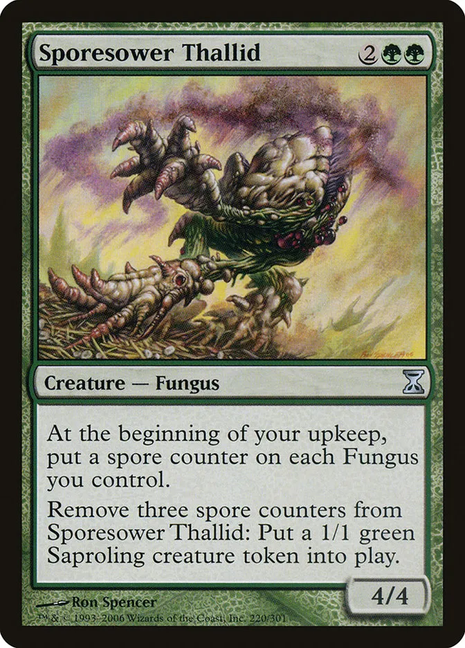 2006 Time Spiral Sporesower Thallid #220 uncommon card image
