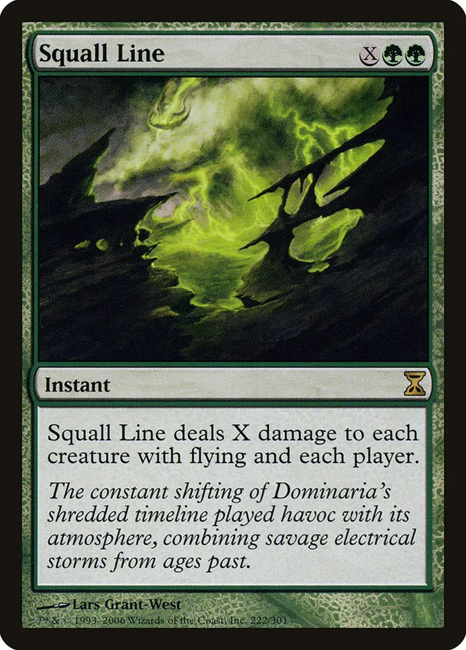 2006 Time Spiral Squall Line #222 rare card image