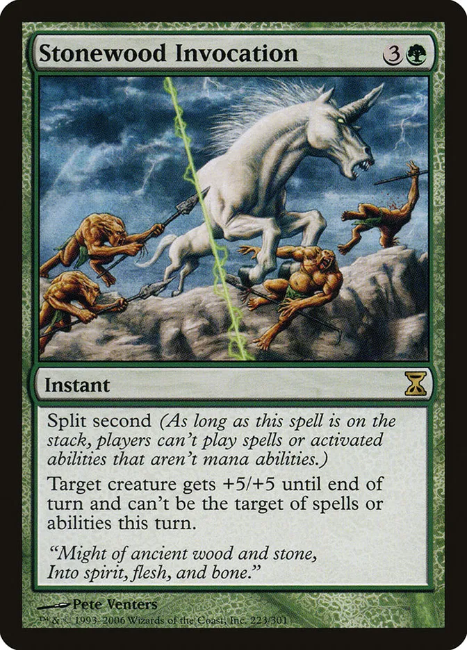2006 Time Spiral Stonewood Invocation #223 rare card image