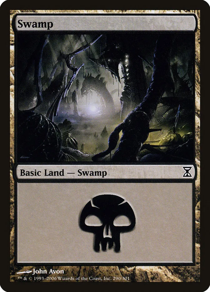 2006 Time Spiral Swamp common #290 common card image