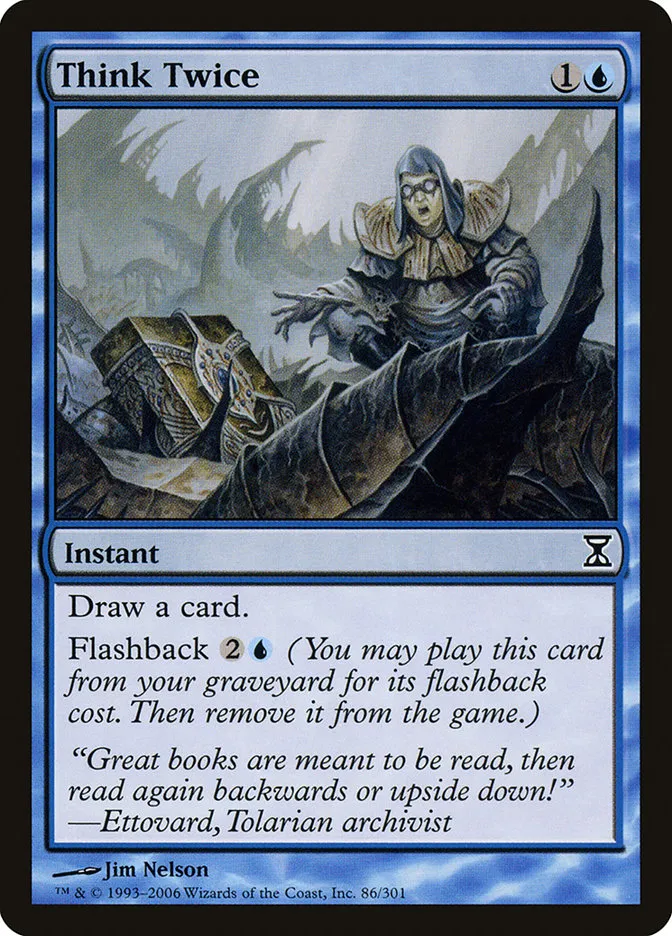 2006 Time Spiral Think Twice common #86 common card image
