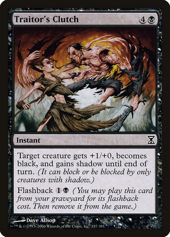 2006 Time Spiral Traitor's Clutch common #137 common card image