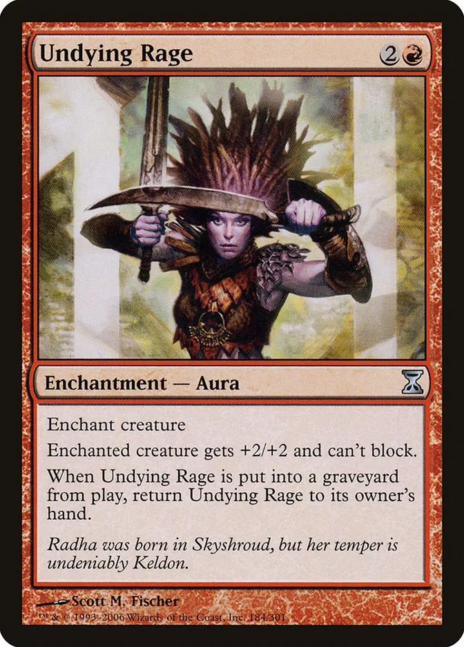 2006 Time Spiral Undying Rage #184 uncommon card image