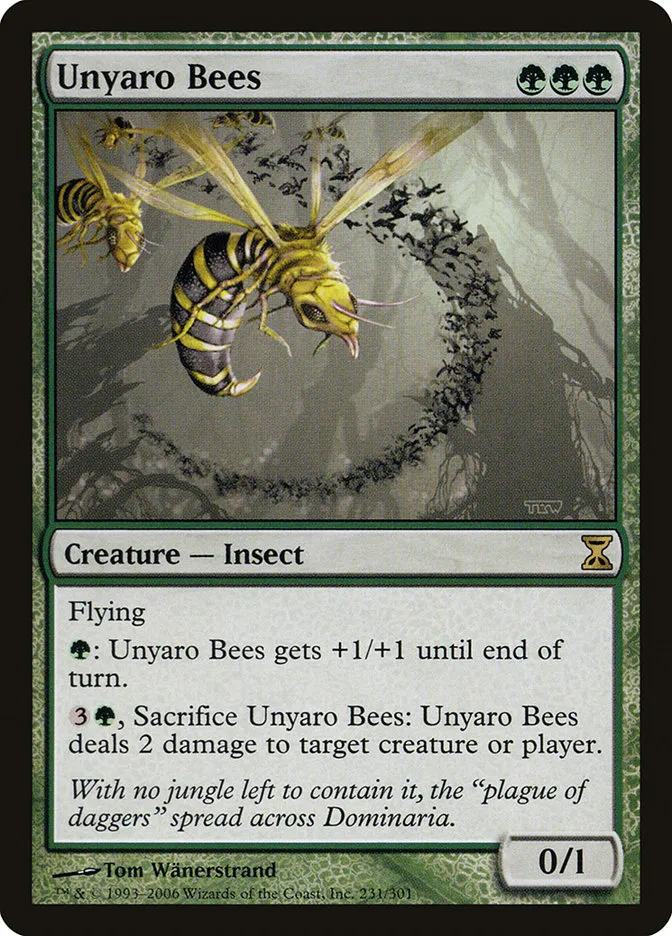 2006 Time Spiral Unyaro Bees #231 rare card image