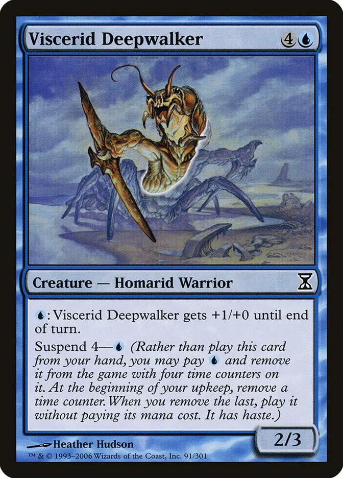 2006 Time Spiral Viscerid Deepwalker common #91 common card image