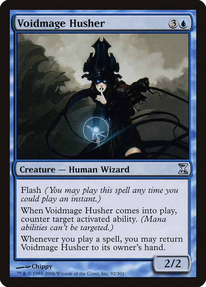2006 Time Spiral Voidmage Husher uncommon #92 uncommon card image
