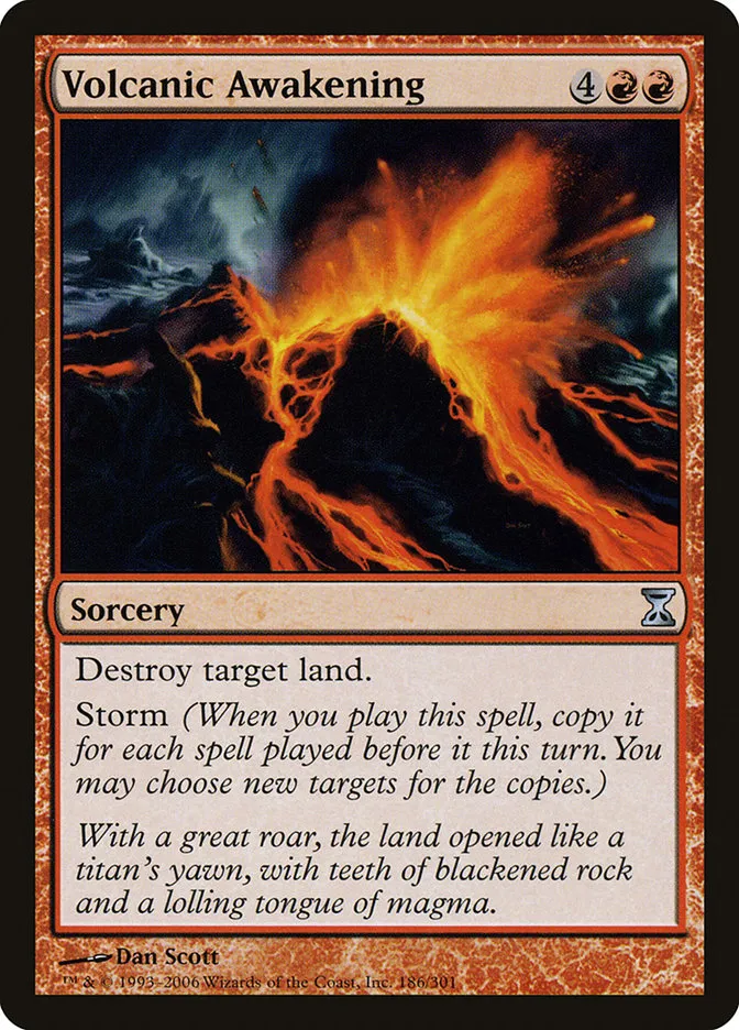 2006 Time Spiral Volcanic Awakening #186 uncommon card image