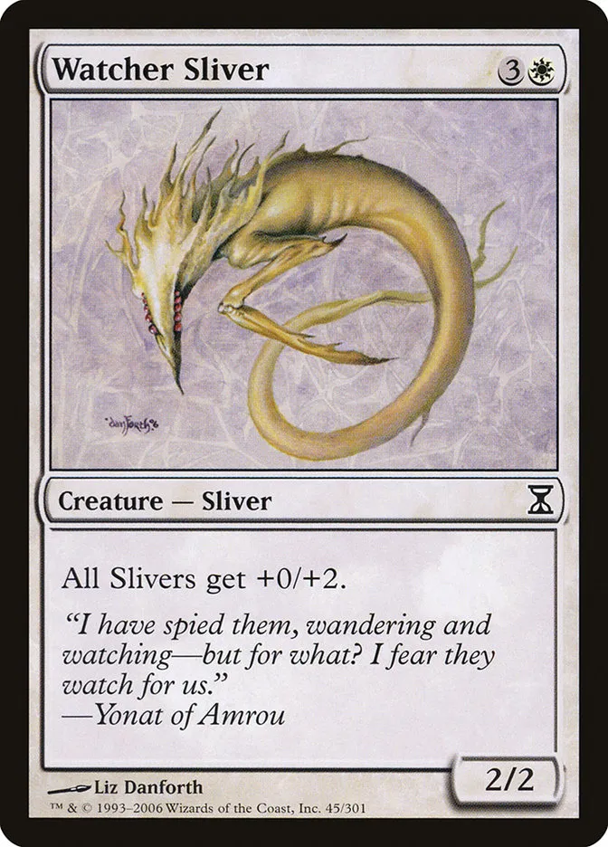 2006 Time Spiral Watcher Sliver common #45 common card image