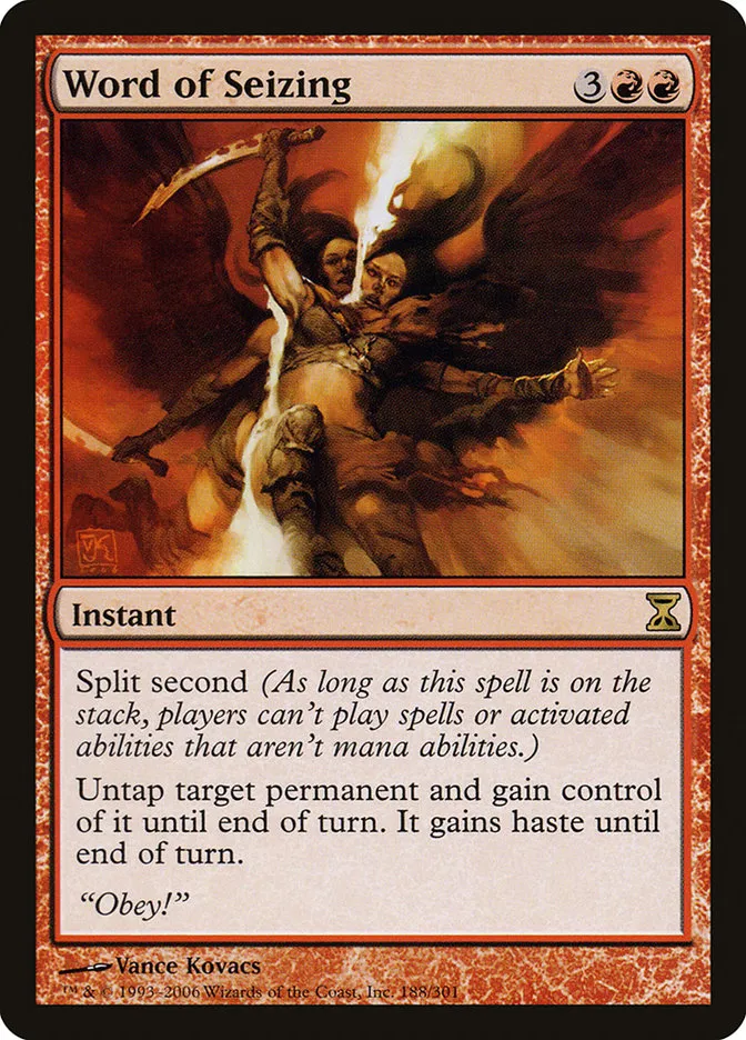 2006 Time Spiral Word of Seizing #188 rare card image