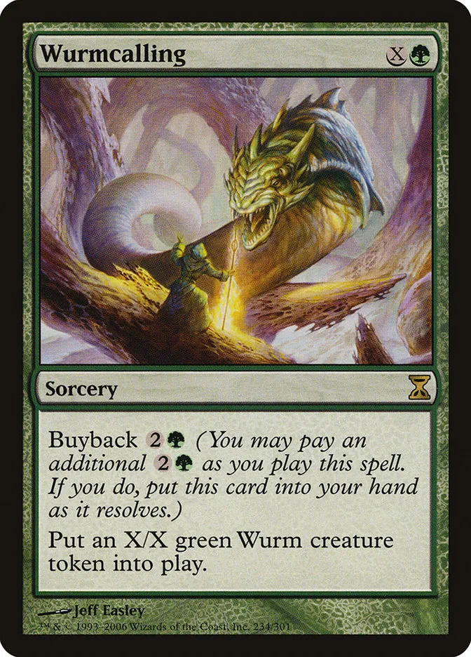 2006 Time Spiral Wurmcalling #234 rare card image