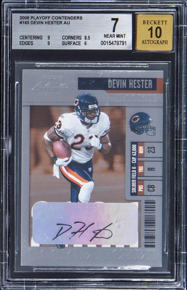 2006 Panini Playoff Devin Hester Contenders #165 card image