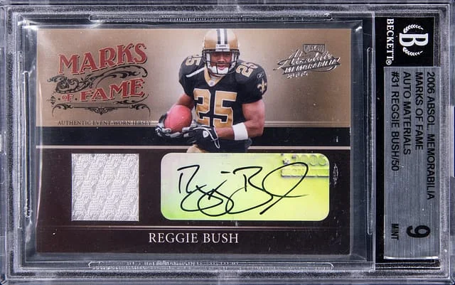 2006 Playoff Absolute Memorabilia Reggie Bush Marks of Frame Autograph Materials #MF-31 card image