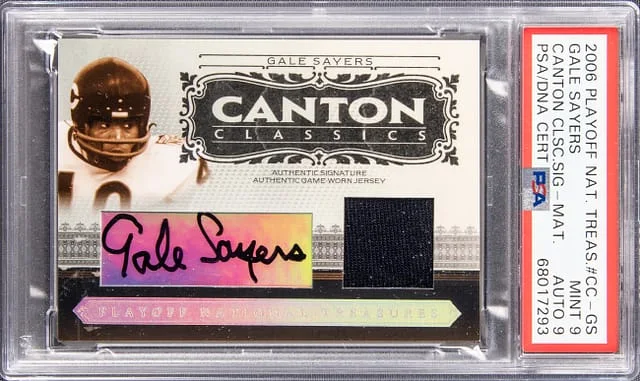 2006 Playoff Gale Sayers National Treasures Canton Classics Signature Materials #CC-GS card image