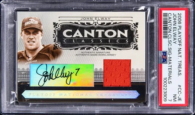 2006 Playoff John Elway National Treasures Canton Classic Signature Materials #CC-JE card image