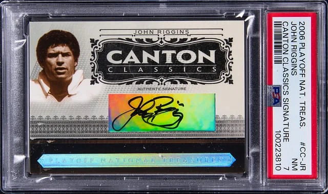 2006 Playoff John Riggins National Treasures Canton Classics Signature #CC-JR card image