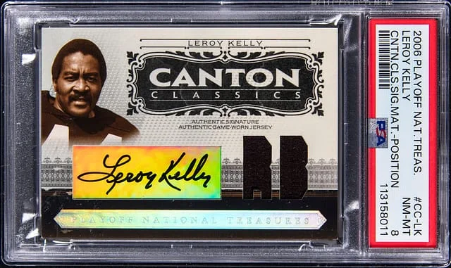 2006 Playoff Leroy Kelly National Treasues Century Classic Signature Materials #CC-LK card image