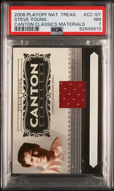 2006 Playoff Steve Young National Treasures Canton Classics Materials #CC-SY card image