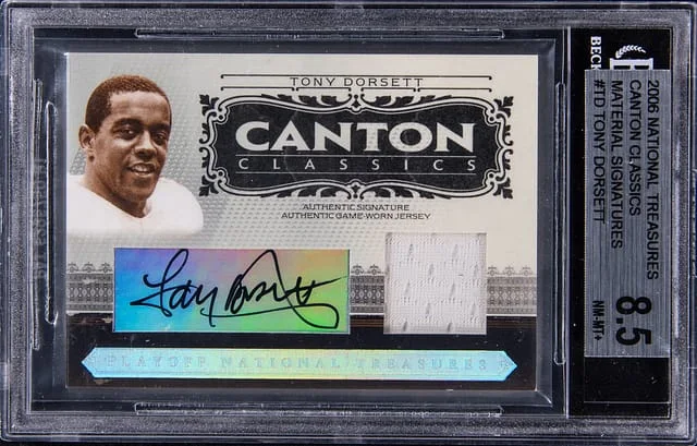 2006 Playoff Tony Dorsett National Treasures Canton Classics Material Signatures #CC-TD card image